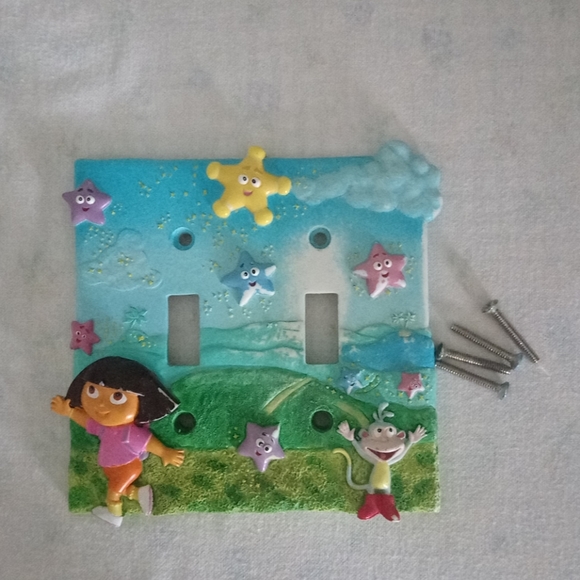 Rare!! Dora the Explora Double Switch Plate Cover - Picture 1 of 2